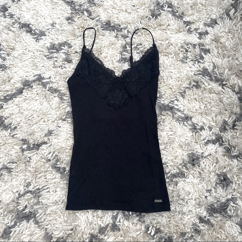 💀 sexy lace ribbed tank